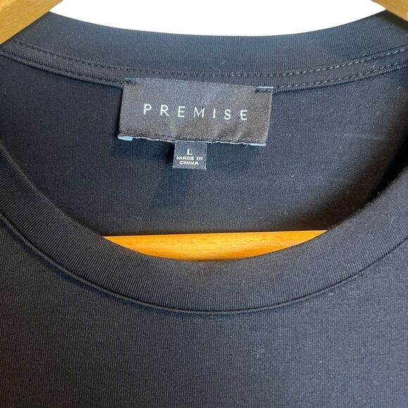 Premise Mixed Media Lace Puff Sleeve Blouse Large - Picture 4 of 5